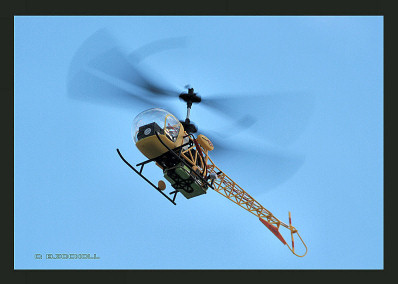 Bell 47G im Flug