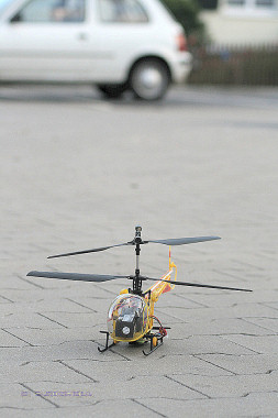 Bell 47G am Boden