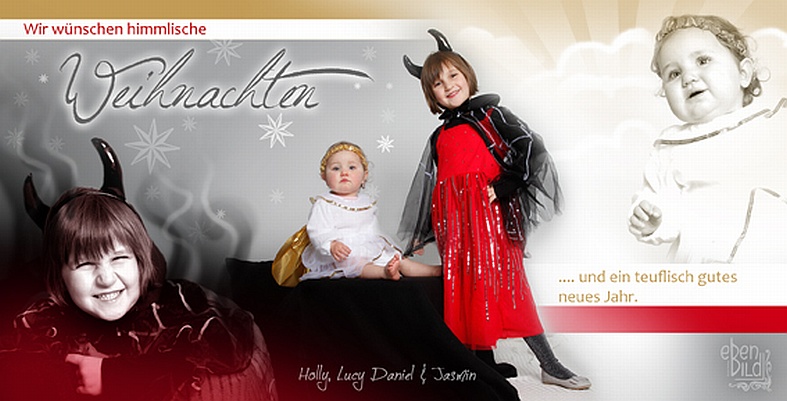 Engelchen und Teufelchen zu Weihnachten 2011